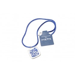 Big Blue Pendant - Galapagos Pendant in Brushed Sterling Silver Big Blue Pendant - Galapagos Pendant in Brushed Sterling Silver