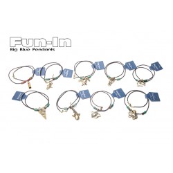 Big Blue Pendant - Antique Brass Cave Diver Line Arrow Big Blue Pendant - Antique Brass Cave Diver Line Arrow