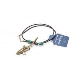 Big Blue Pendant - Antique Brass Grey Reef Shark Big Blue Pendant - Antique Brass Grey Reef Shark