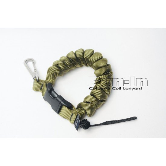 Cetacea Coil Lanyard (Olive Drab)