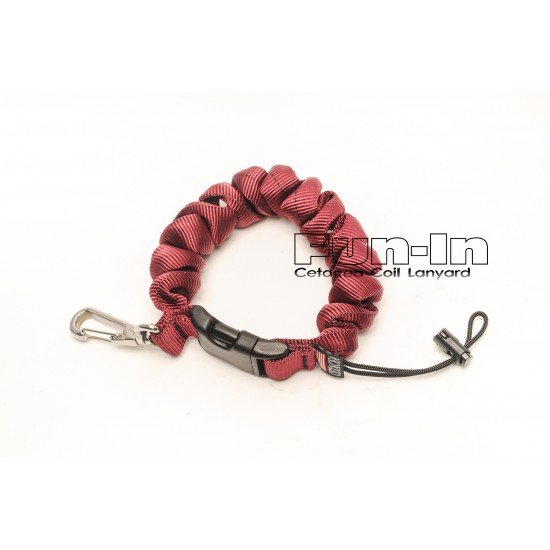 Cetacea Coil Lanyard (Burgundy)