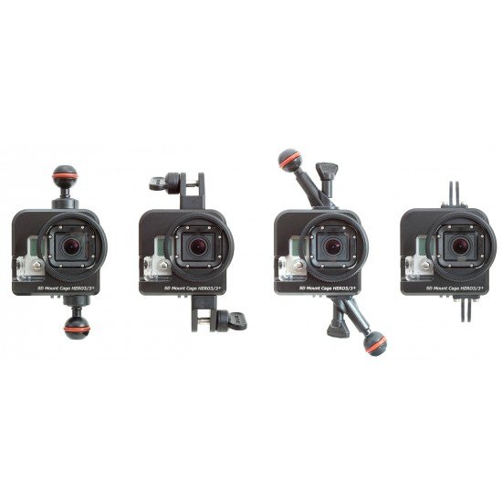 INON SD Mount Cage for Gopro 3/3+/4 (60m)