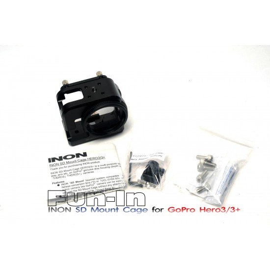 INON SD Mount Cage for Gopro 3/3+/4 (60m)