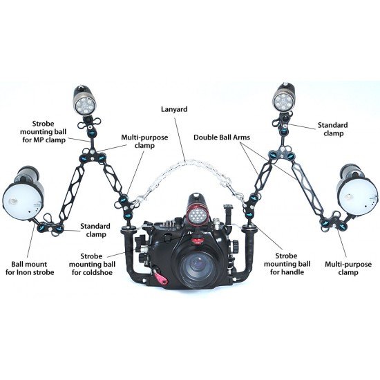 Nauticam Multi-purpose (MP) Clamp with Shackle