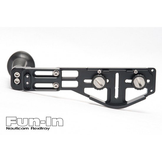 Nauticam Flexitray plate II W with left handle (with 2 tripod holes)