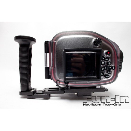 Nauticam Flexitray plate II W with left handle (with 2 tripod holes)