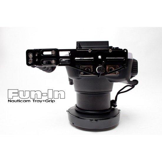 Nauticam Flexitray plate II W with left handle (with 2 tripod holes)