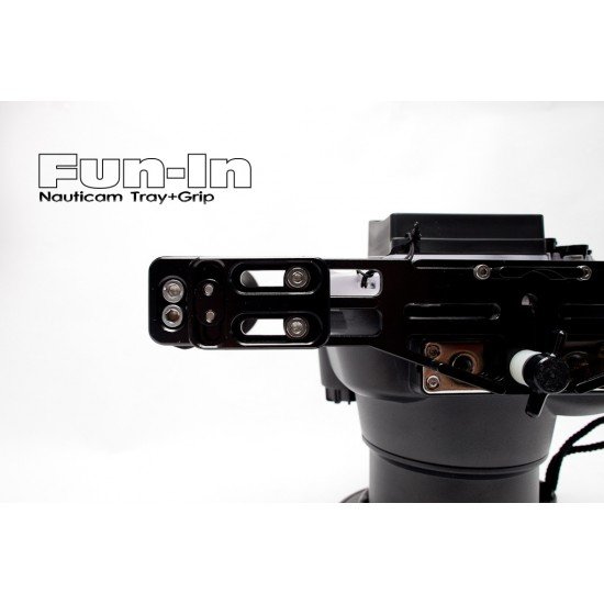 Nauticam Flexitray plate II W with left handle (with 2 tripod holes)