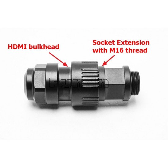 Nauticam Socket extension for 25032 HDMI bulkhead with M16 thread