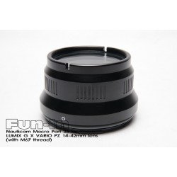 Nauticam N85 Macro Port 35 for Panasonic Lumix G X VARIO PZ 14-42mm lens (with M67 thread) Nauticam N85 Macro Port 35 for Panasonic Lumix G X VARIO PZ 14-42mm lens (with M67 thread)