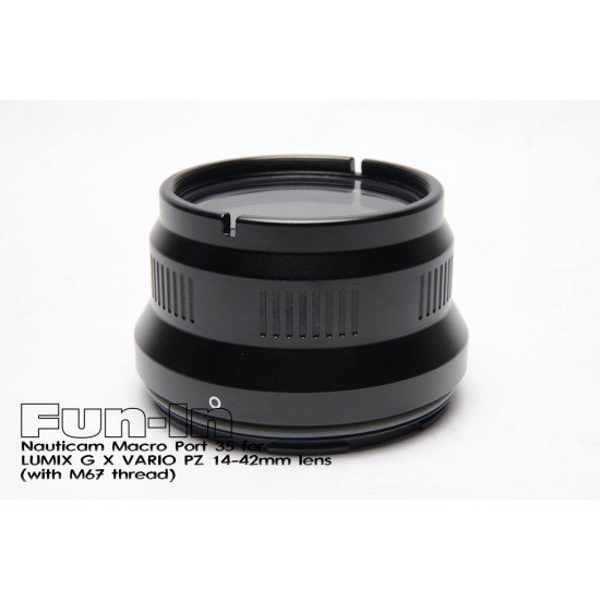 Nauticam N85 Macro Port 35 for Panasonic Lumix G X VARIO PZ 14-42mm lens (with M67 thread)