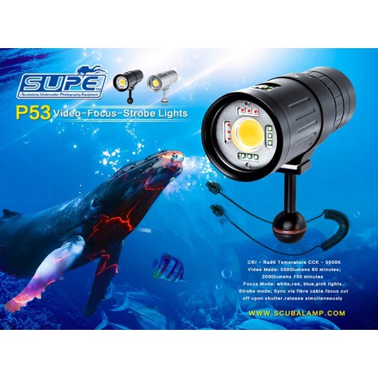 SUPE P53 Video-Focus-Strobe Lights (5,000 lumens)