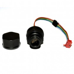 UW Technics S-6 style Bulkhead with 4-pin MicroMatch connector for NAUTICAM housings UW Technics S-6 style Bulkhead with 4-pin MicroMatch connector for NAUTICAM housings