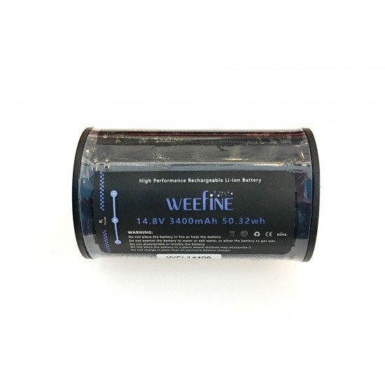 Weefine WF033 14.8V 3400mAh 50.3Whr Spare Battery for Solar Flare 2800/3800/5000/WFS02/WFS05