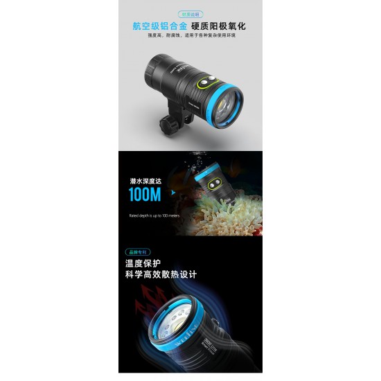Weefine WF089 Smart Focus 3500 Lumens Video Light with Flash Mode Weefine WF089 Smart Focus 3500 Lumens Video Light with Flash Mode