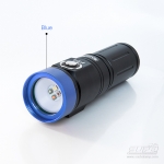 SUPE F24 對焦燈 (藍色外殼, 1,200 流明, 4色燈光切換白色, 紅色, 藍色, 粉紅色)*