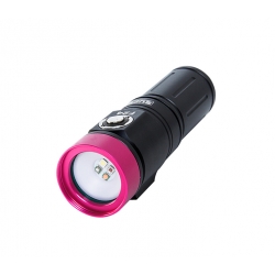 SUPE F24 對焦燈 (粉紅色外殼, 1,200 流明, 4色燈光切換白色, 紅色, 藍色, 粉紅色)