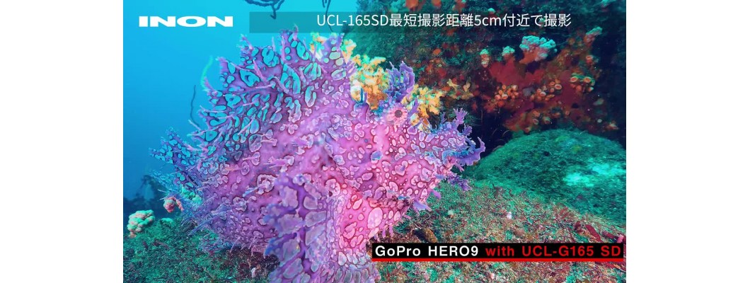INON GoPro HERO9 搭配 UFL-G140 SD 水用半魚眼(Semi-fisheye)鏡頭 與 UCL-G165 SD 水用廣角微距鏡 水中實測比較影片