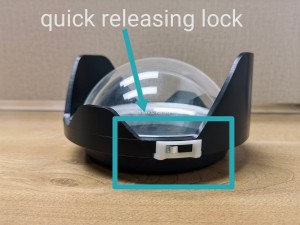 Marelux 140mm glass dome port 使用快拆遮光罩 Marelux 140mm glass dome port 使用快拆遮光罩