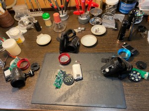 維修日記 2022-04-02: 更換 Light&Motion Sola 攝影燈電池, INON/Weefine廣角鏡鏡片