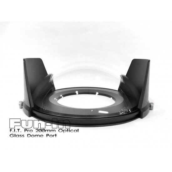 F.I.T. 200mm 光學玻璃 Dome 鏡頭罩 for Nauticam/Sea&Sea/Subal 單眼防水殼 (加送保護套)