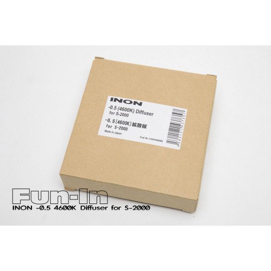 INON -0.5 白色擴散片 for S-2000 (4600K) INON -0.5 白色擴散片 for S-2000 (4600K)