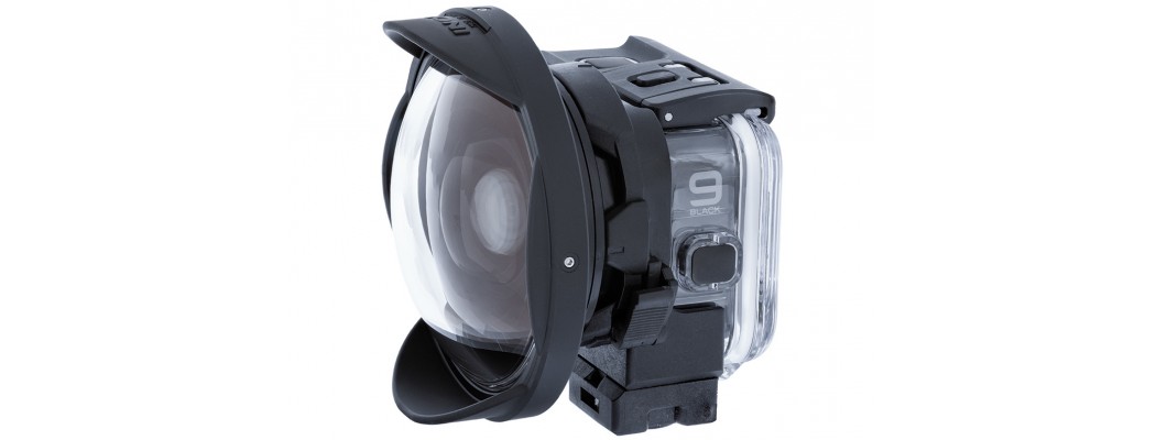 INON 發布GoPro 10與9可共用SD鏡頭轉接座與UFL-G140SD鏡頭/UCL-G165SD鏡頭 (實際連接照片)