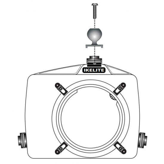 Ikelite 單眼機頂1吋擴充圓球座 Mark II
