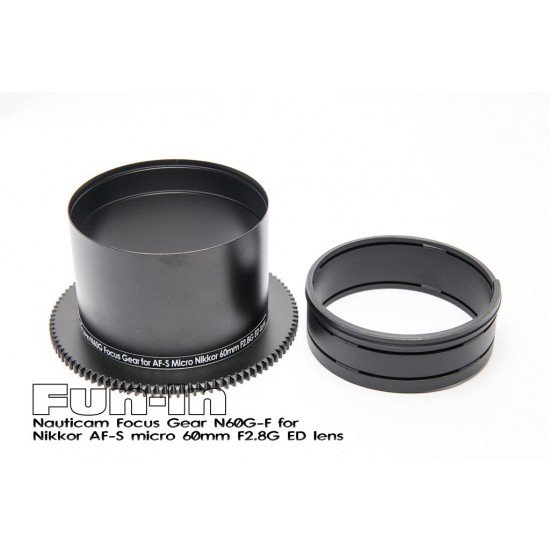 Nauticam N60G-F 對焦環 for Nikkor AF-S micro 60mm F2.8G ED lens