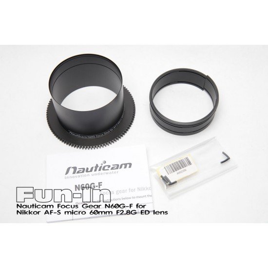 Nauticam N60G-F 對焦環 for Nikkor AF-S micro 60mm F2.8G ED lens