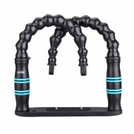 Weefine WFA26 雙邊蛇腹握把+底座 (Locline 3/4" 燈臂)