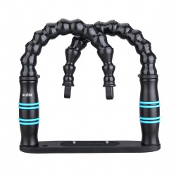 Weefine WFA26 雙邊蛇腹握把+底座 (Locline 3/4" 燈臂)