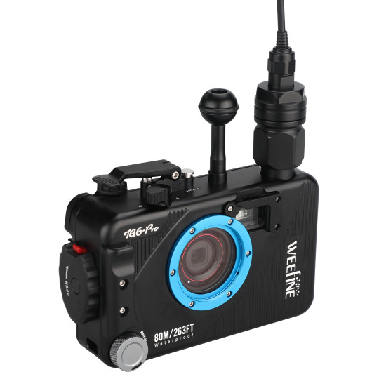 Weefine WFHTG6 Pro 防水盒 for Olympus TG-5/TG-6/TG-7 (內建真空測漏系統)
