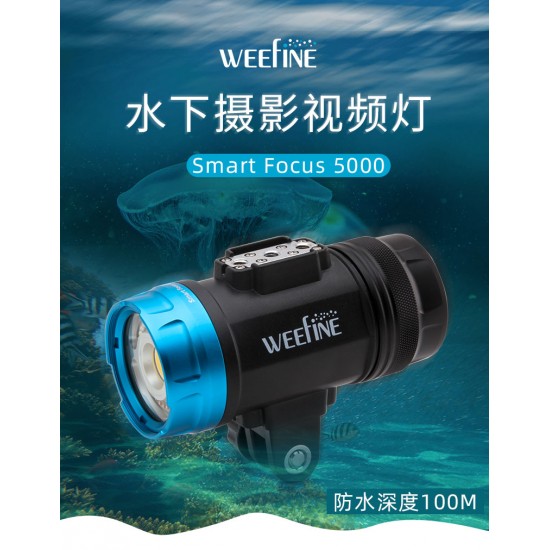 Weefine WF082 Smart Focus 5000 流明攝影燈 (有閃燈模式, 包含球座, RA80, 5700K)