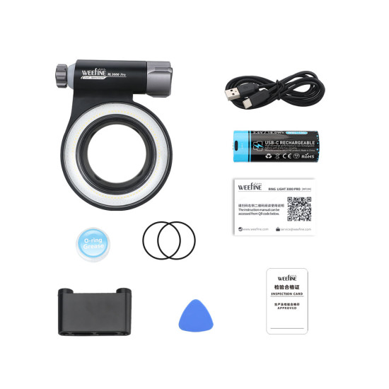 Weefine WF104 環形燈 3000 Pro 3000流明含閃燈模式