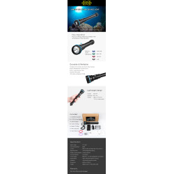 X-Adventurer M4000 聚光潛水燈 (4000 流明) X-Adventurer M4000 聚光潛水燈 (4000 流明)